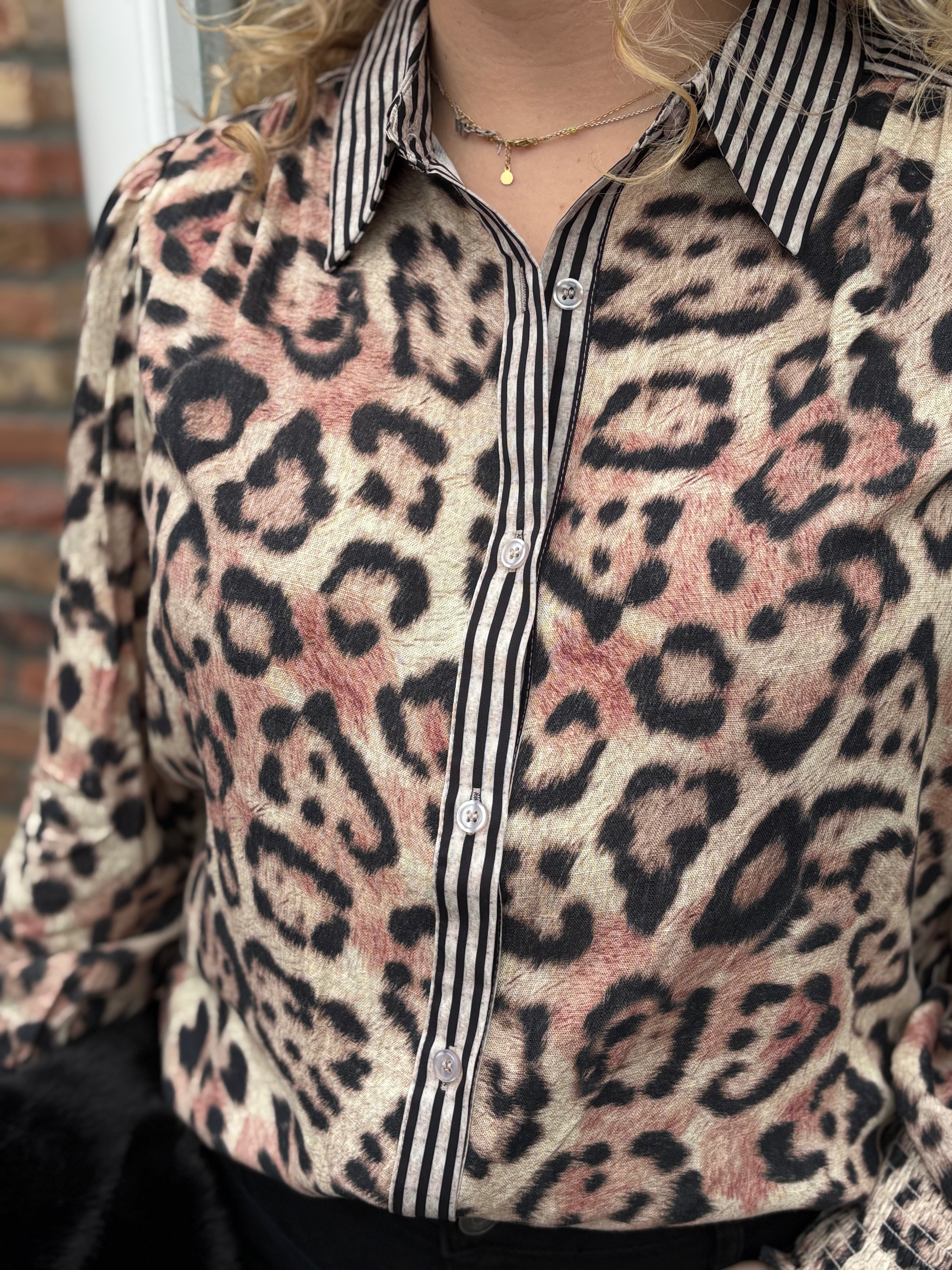 BLOUSE CS LEOPARD PRINT
