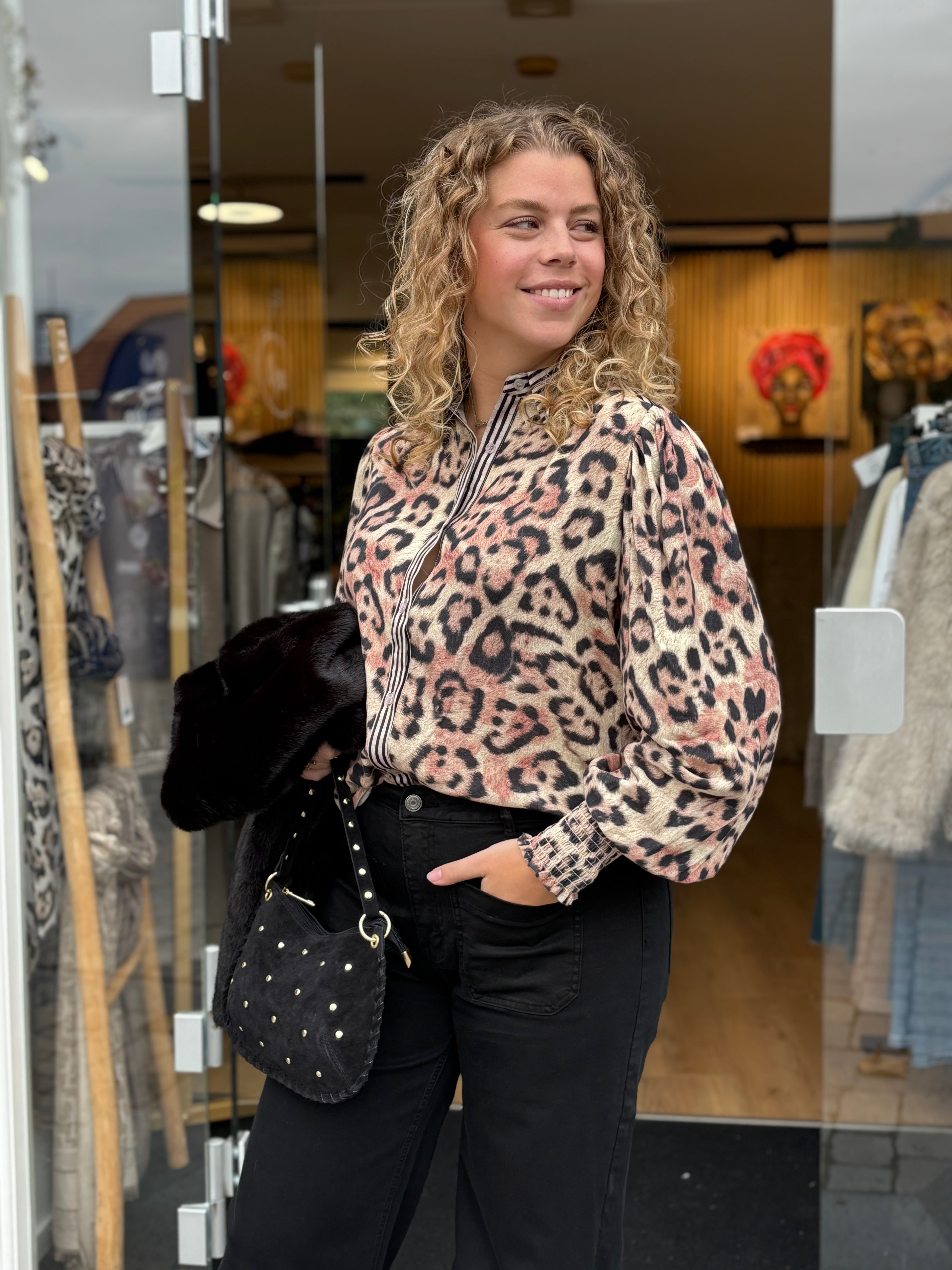 BLOUSE CS LEOPARD PRINT