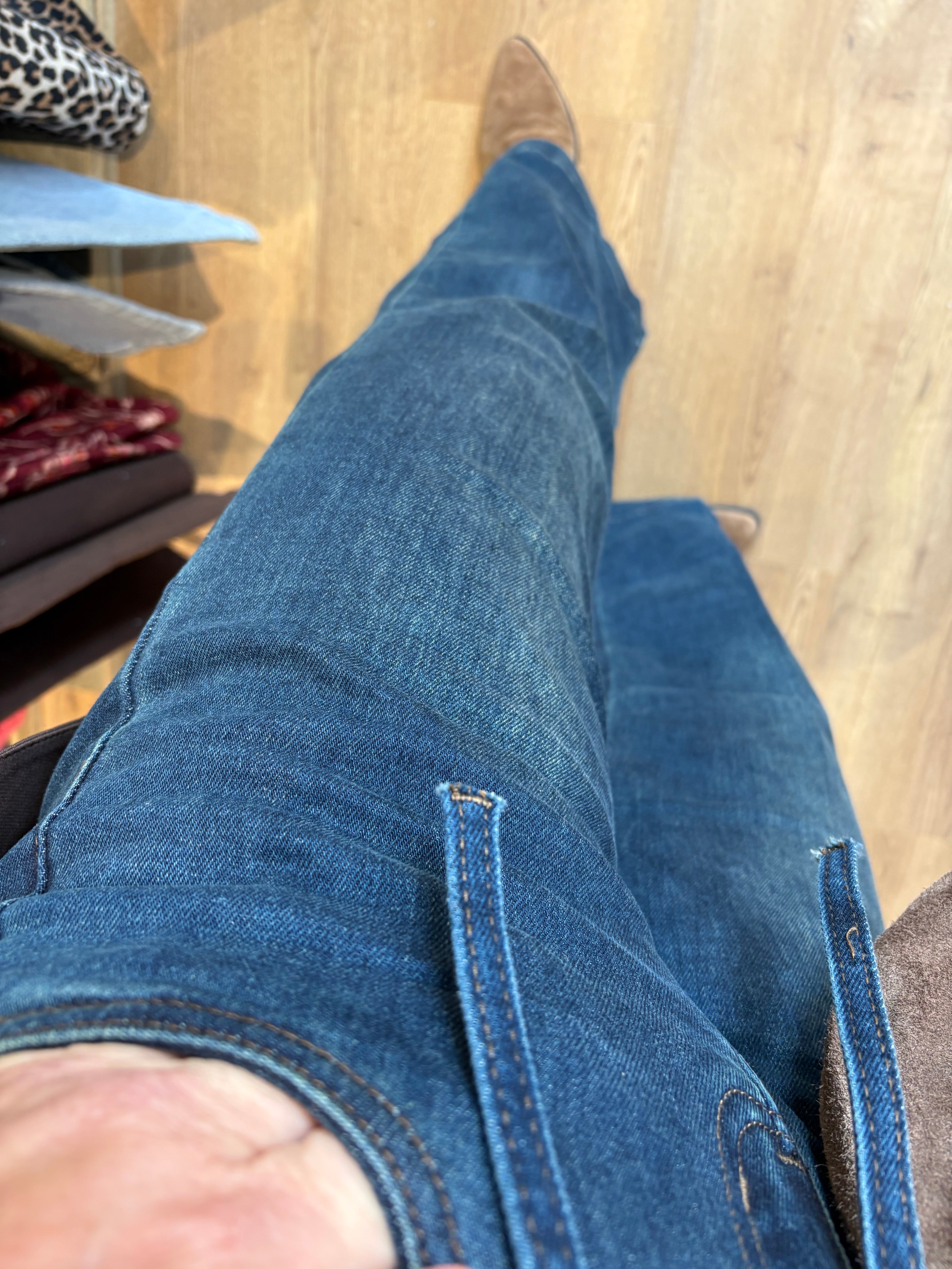 JEANS WIDE LEG KORTE LENGTE