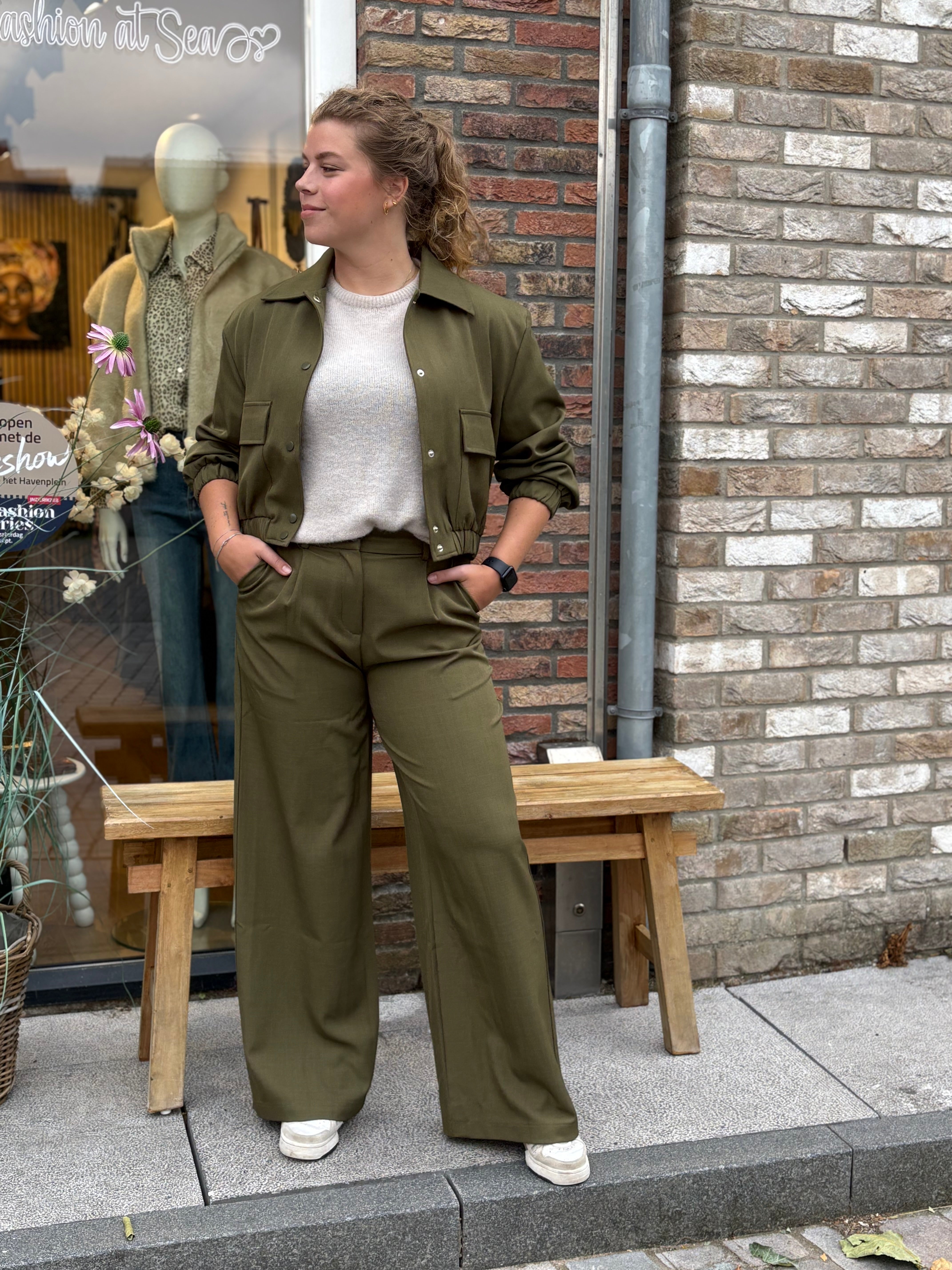 BROEK PANTALON AMBIKA GROEN
