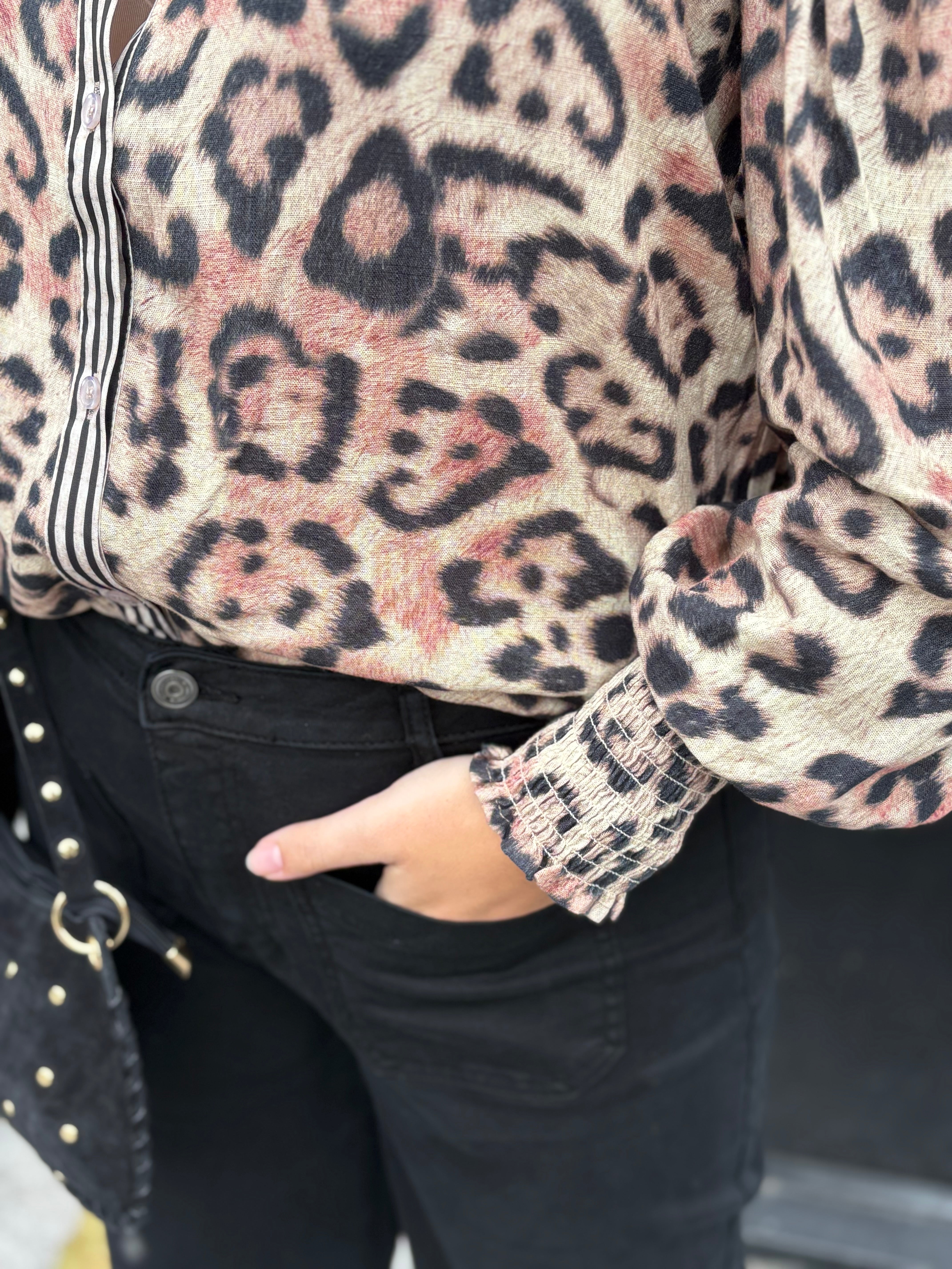 BLOUSE CS LEOPARD PRINT