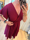 JURKEN BORDEAUX EN DONKER BLAUW