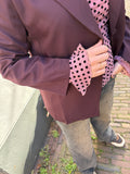 BLAZER MY FAVE AUBERGINE