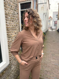 BLOUSE C&S LATTE DRIEKWART MOUW