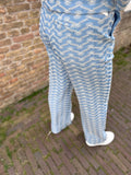 BROEK/PANTALON CS THE LABEL BLAUW PRINT