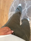 BROEK CS THE LABEL DARK OLIVE