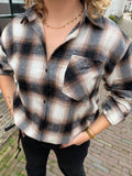 BLOUSE RUIT MET GLITTER STEENTJE