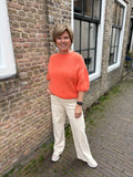 BROEK GOODIES JEANS ZAND/WIT