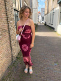 JURKEN BORDO BRUIN MET PRINT
