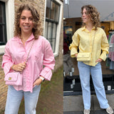 BLOUSE ROZE OF GEEL AZZURRO