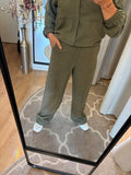 BROEK PERNILLA CS THE LABEL DARK OLIVE