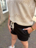 SHIRT OPENGEWERKT CS THE LABEL ZAND/GOUD