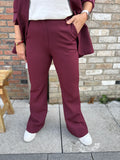 BROEK/PANTALON BASIS BORDEAUX