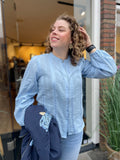 BLOUSE LICHT BLAUW KATOEN C&S