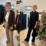 BROEK ZWART EN GOUD LUREX