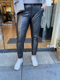 BROEK PU C&S ZWART