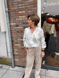 BLOUSE OFF WHITE MET GOUD PRINT C&S