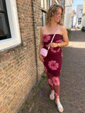 JURKEN BORDO BRUIN MET PRINT
