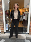 BROEK ZWART EN GOUD LUREX