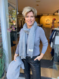 SHIRT LANGE MOUW GRIJS C&S