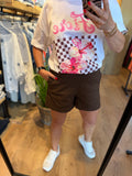 SHORT BRUIN AZZURRO