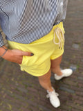 SHORT AZZURRO ONE SIZE BRUIN EN BUTTER YELLOW