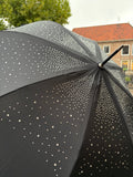 PARAPLU ZWART MET GLITTER STEENTJES