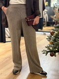 BROEK ZWART EN GOUD LUREX