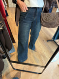 JEANS WIDE LEG KORTE LENGTE