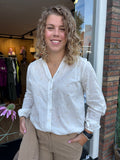 BLOUSE C&S WIT MET GOUDEN STER