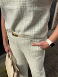 BROEK/PANTALON C&S GROEN MET LUREX