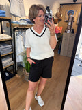 TRUI KORTE MOUW C&S WOOL WHITE