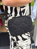 TASSEN ZWART LEER/SUEDE