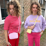 TASSEN ROZE OF GEEL ECHT LEER