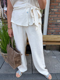 BROEK BRUIN EN ZAND TINT