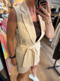 GILET TAUPE EN ZAND TINT