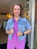 JEANS JAS KORTE MOUW C&S
