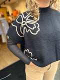 SHIRT LANGE MOUW CS THE LABEL ZWART