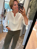 BROEK CS THE LABEL DARK OLIVE