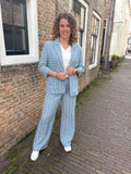 BROEK/PANTALON CS THE LABEL BLAUW PRINT