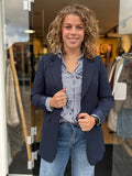 BLAZER BASIS DONKER BLAUW