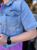 JEANS JAS KORTE MOUW C&S