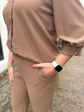 BLOUSE C&S LATTE DRIEKWART MOUW
