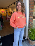 TRUI/SWEATER ONE SIZE LILA EN ORANJE