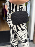 TASSEN ZWART LEER/SUEDE