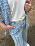 BLAZER CS THE LABEL JEANS BLAUW PRINT