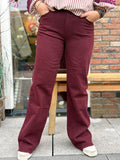 JEANS QUEEN HEARTS BORDEAUX