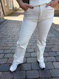 BROEK KATE ROOM WIT RECHTE PIJP