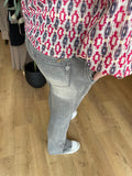 JEANS GRIJS FLARED PLACE DU JOUR