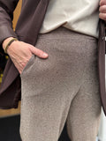 BROEK ZWART EN GOUD LUREX